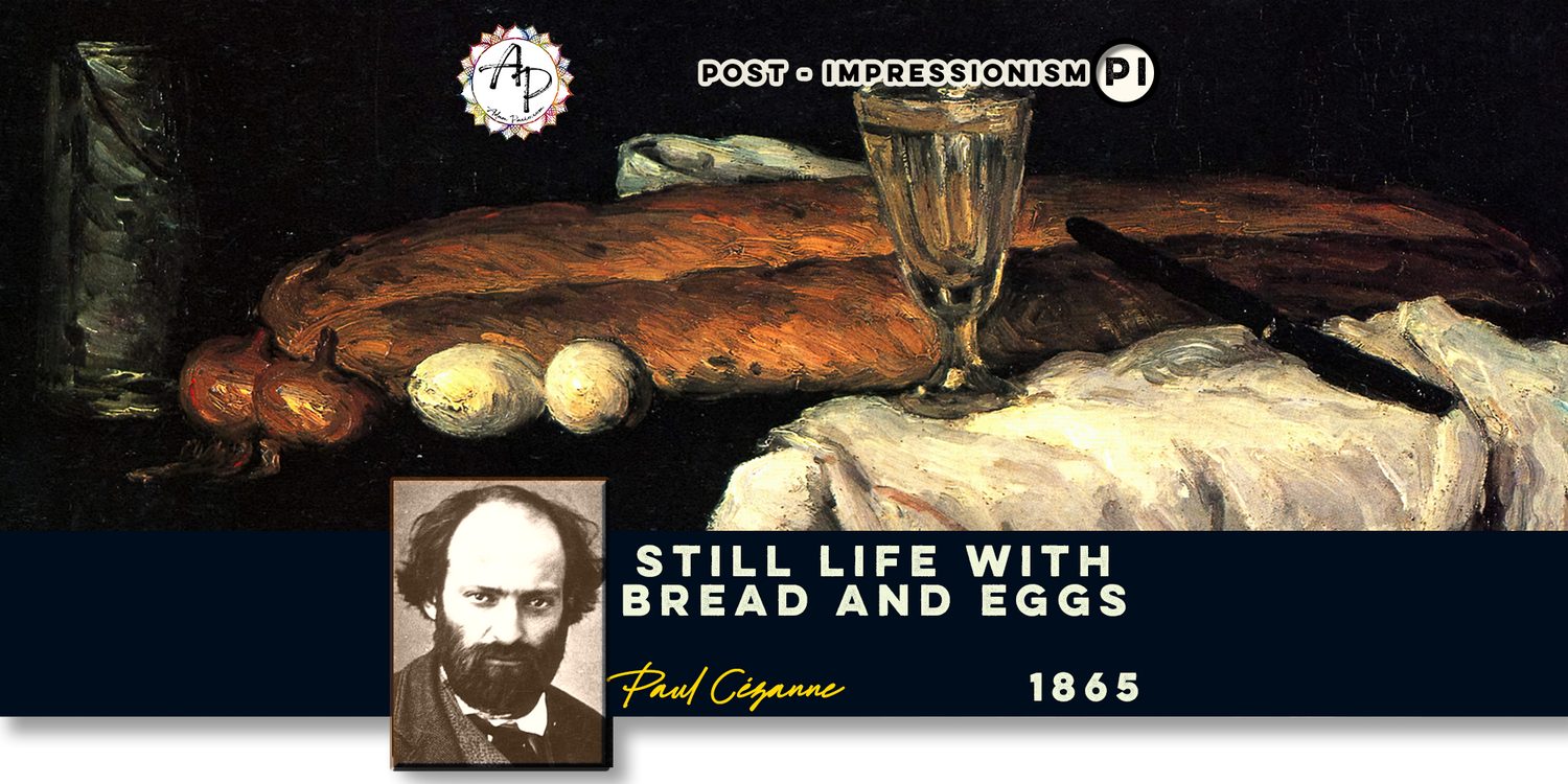 Header - Cézanne, Paul - Still Life with Bread and Eggs (1865)