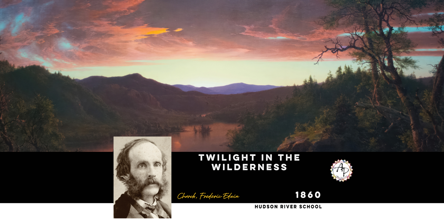 Church, Frederic Edwin - Twilight in the Wilderness (1860)