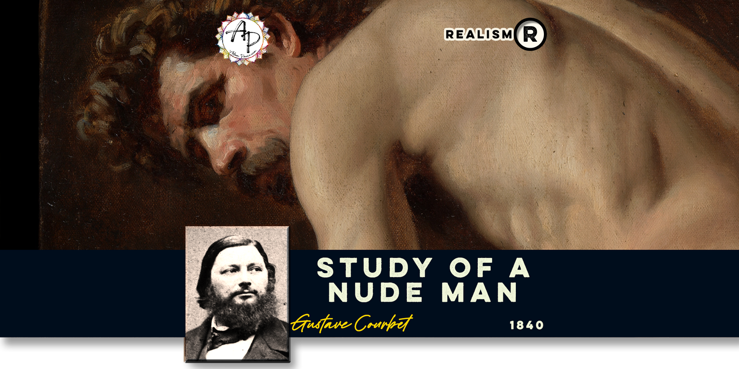 Courbet, Gustave - Study of a Nude Man (1840)