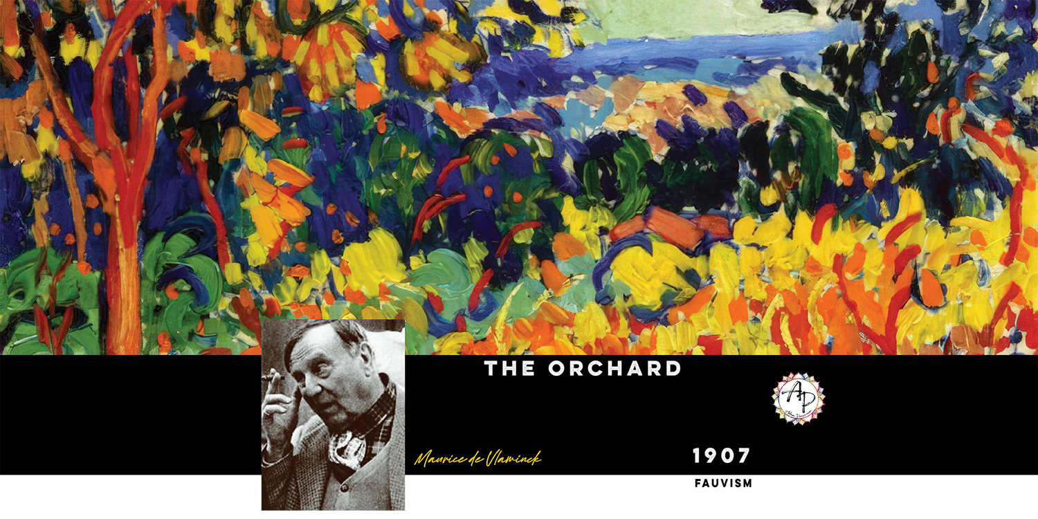 Header - de Vlaminck, Maurice - The Orchard (1907)