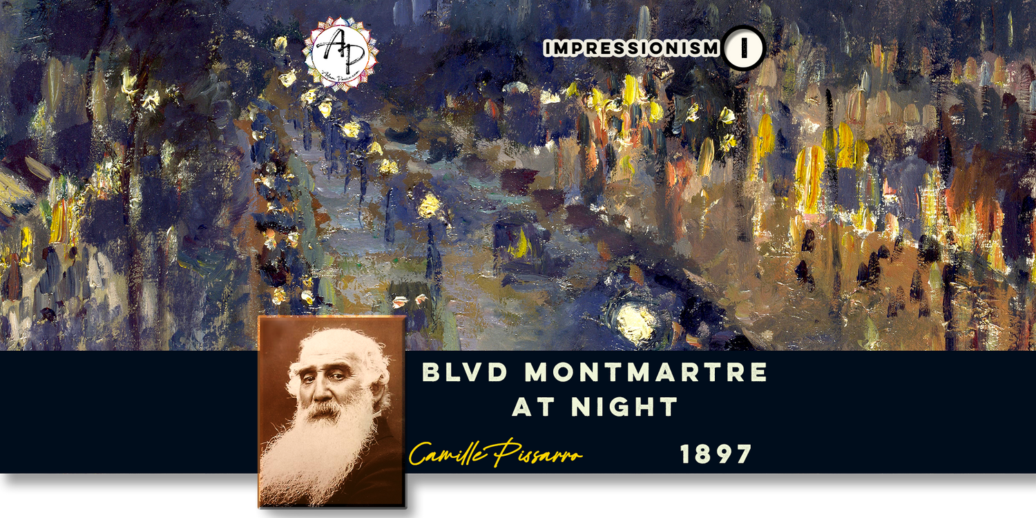 Pissarro, Camille - The Boulevard Montmartre at Night - 1897