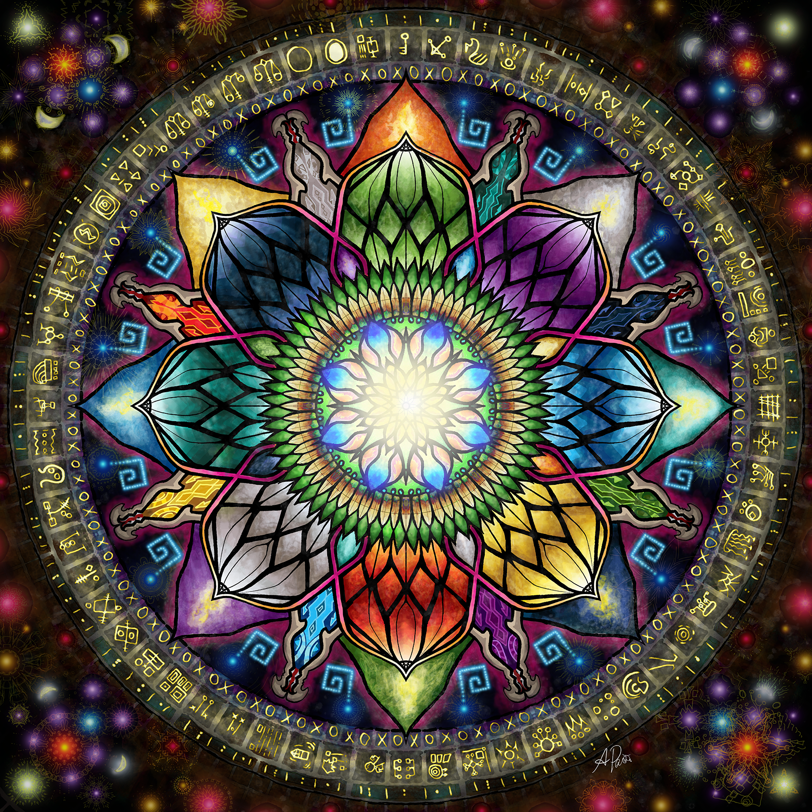 Mystic Jewel Mandala (D028) – AdamPacio.com