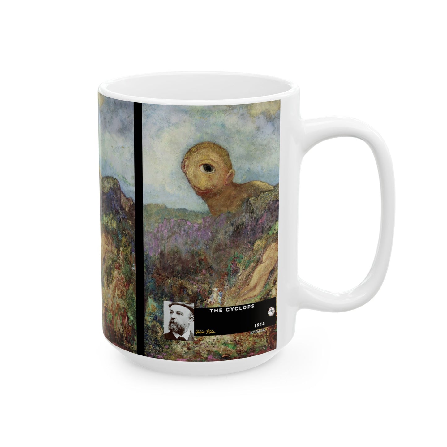 Redon, Odilon - The Cyclops (1914) - Ceramic Mug