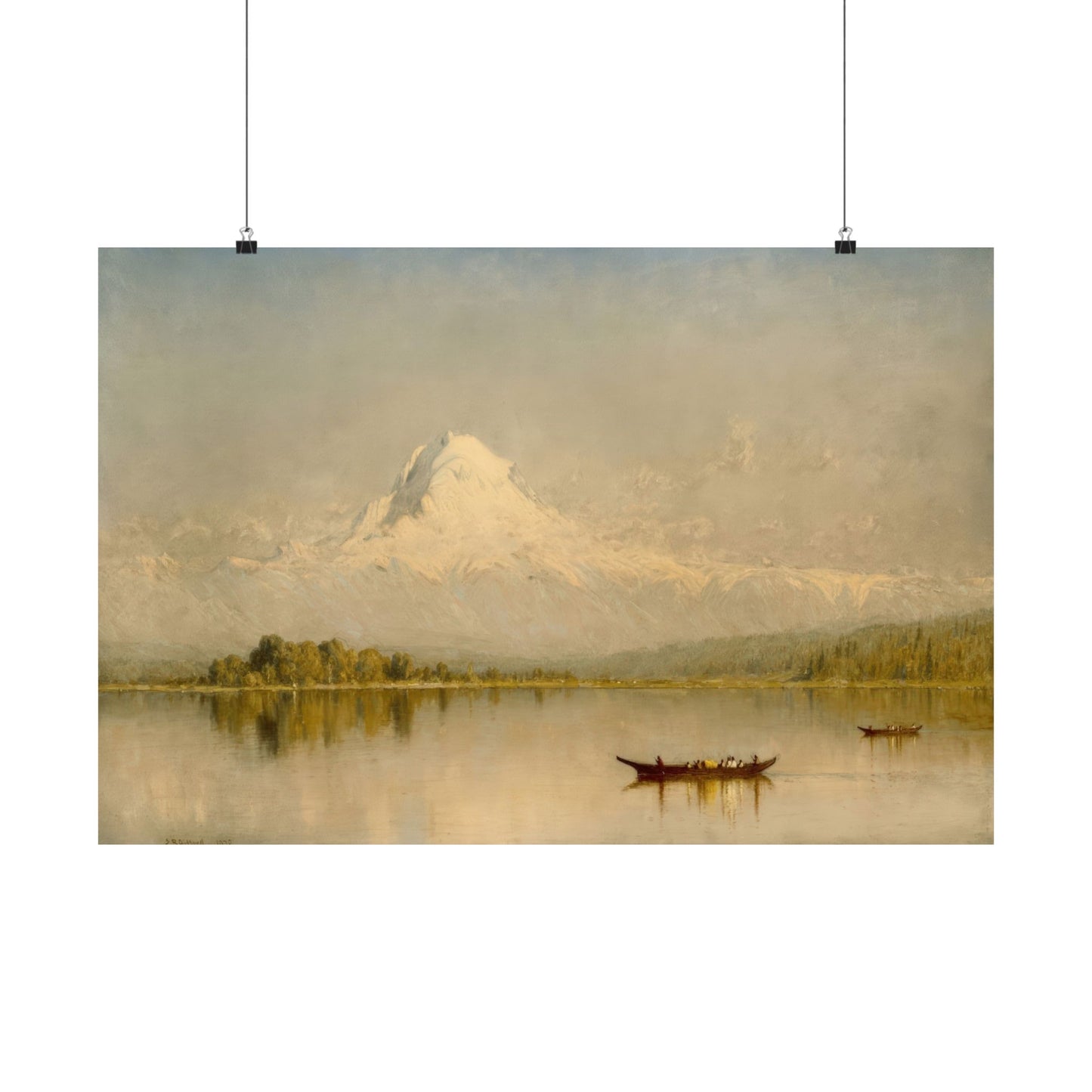 Gifford, Sanford Robinson - Mount Rainier (1875) - Satin Posters