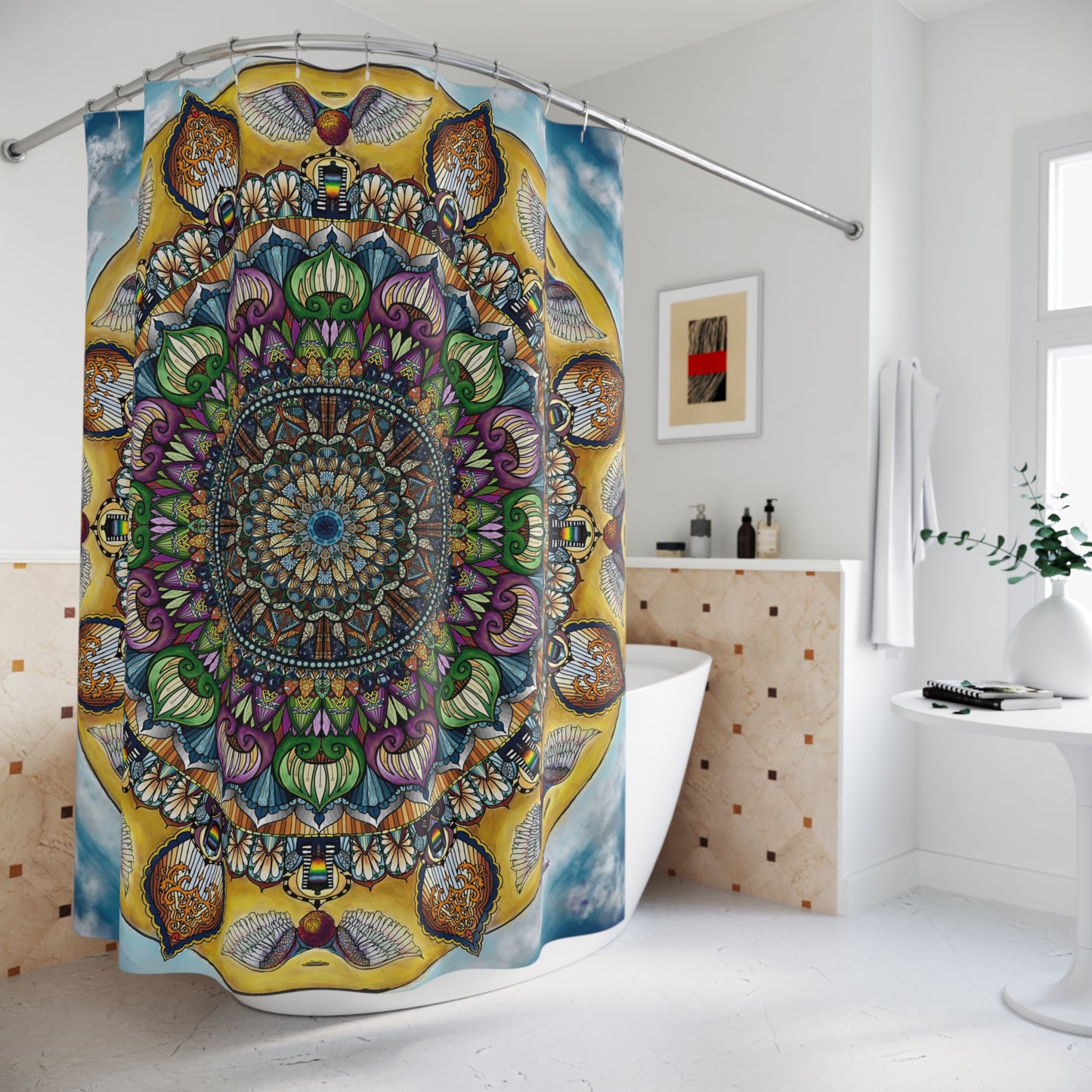 Celestia Mandala - Shower Curtains
