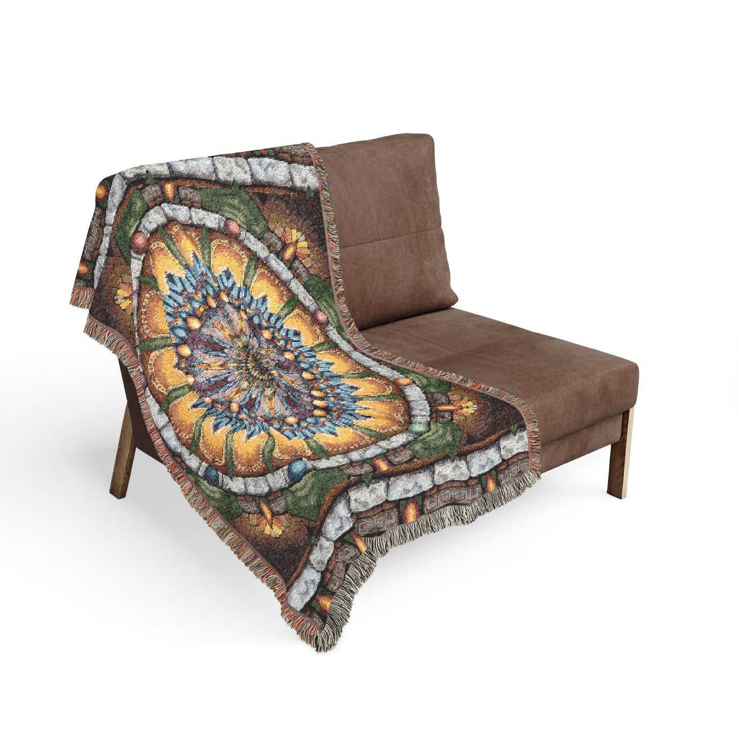 Pacio, Adam - Emerald Arrows Mandala - Woven Blanket