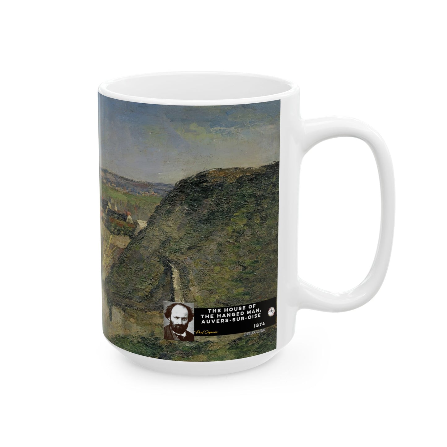 Cézanne, Paul - The House of the Hanged Man, Auvers-sur-Oise (1874) - Ceramic Mug