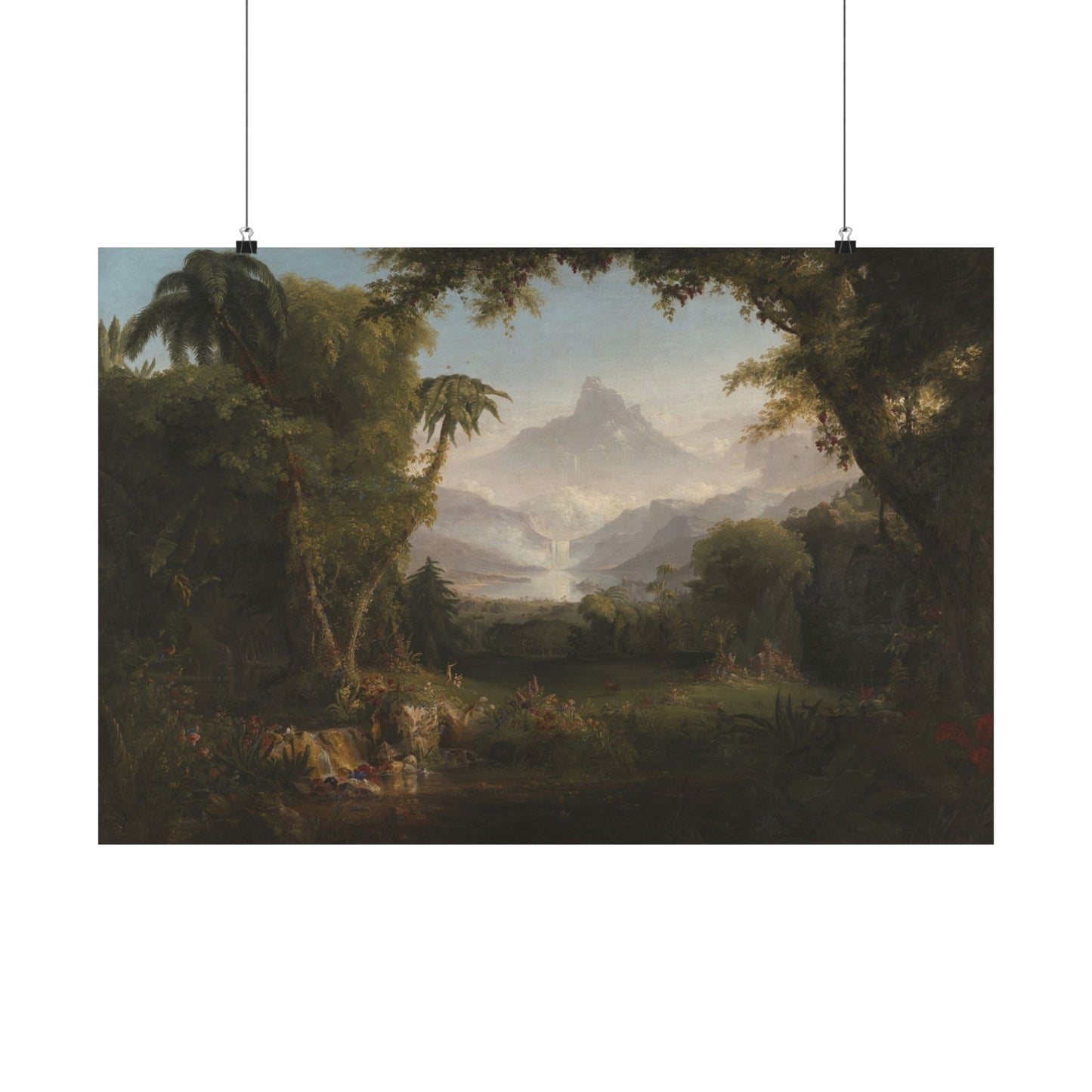 Cole. Thomas - The Garden of Eden (1828) - Satin Posters