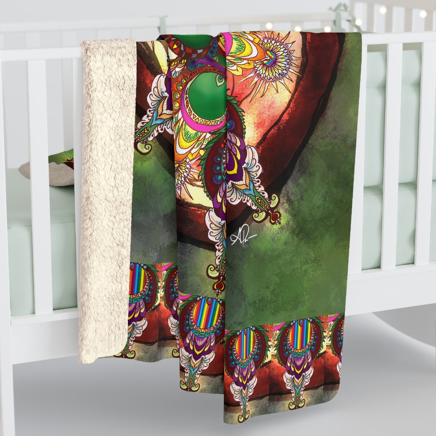 Seeds of Pride Mandala - Sherpa Fleece Blanket