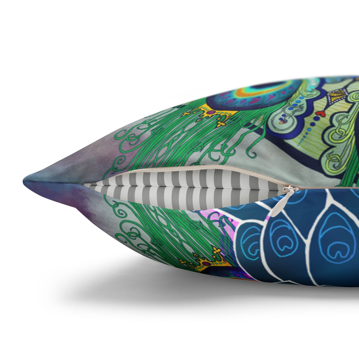 Pacio, Adam - Melek Taus Mandala - Suede Square Pillowcase