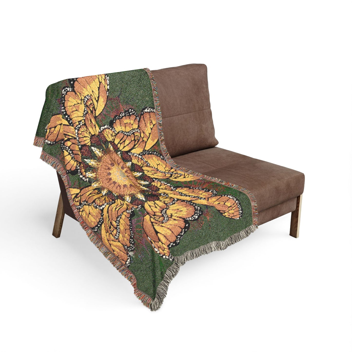 Pacio, Adam - Monarch Butterfly Mandala - Woven Blanket