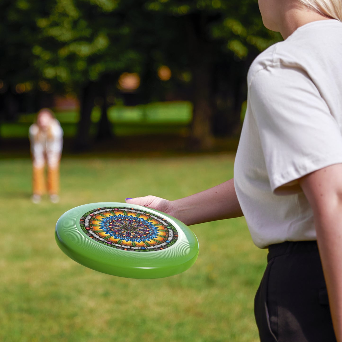 Emerald Arrows Mandala - Wham-O Frisbee