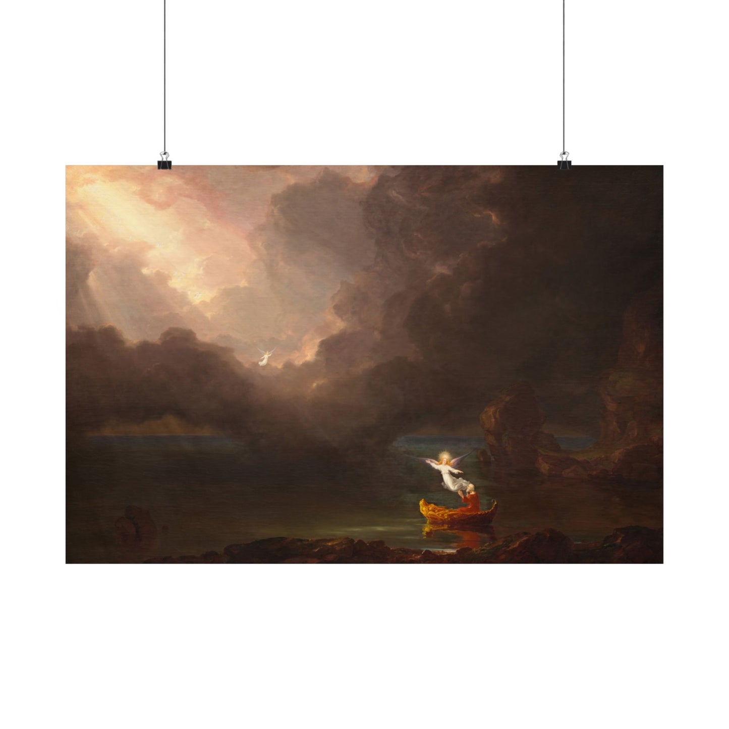 Cole. Thomas - The Voyage of Life: Old Age (1842) - Satin Posters