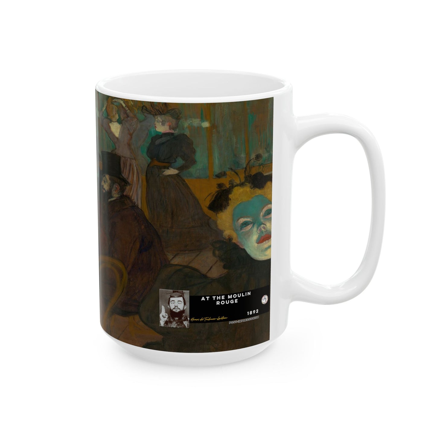 Toulouse-Lautrec, Henri - At the Moulin Rouge (1892) - Ceramic Mug