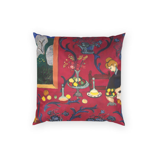 Matisse, Henri - The Dessert Harmony in Red (1908) - Poly Velvet Pillow