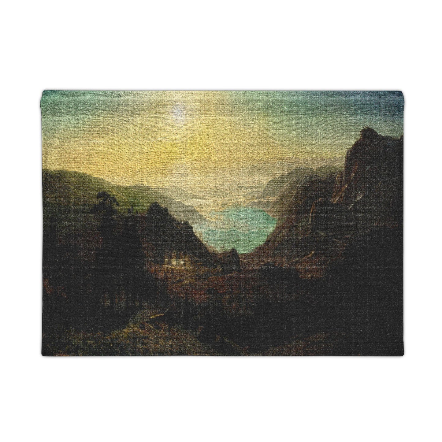 Bierstadt, Albert - Donner Lake from the Summit (1873) - Woven Wall Tapestry