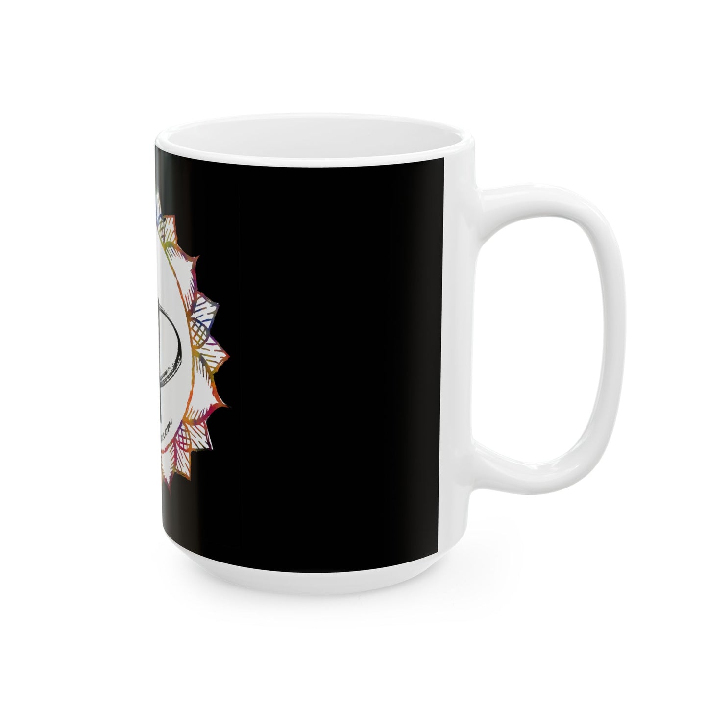 AdamPacio.com Logo - White - Ceramic Mug