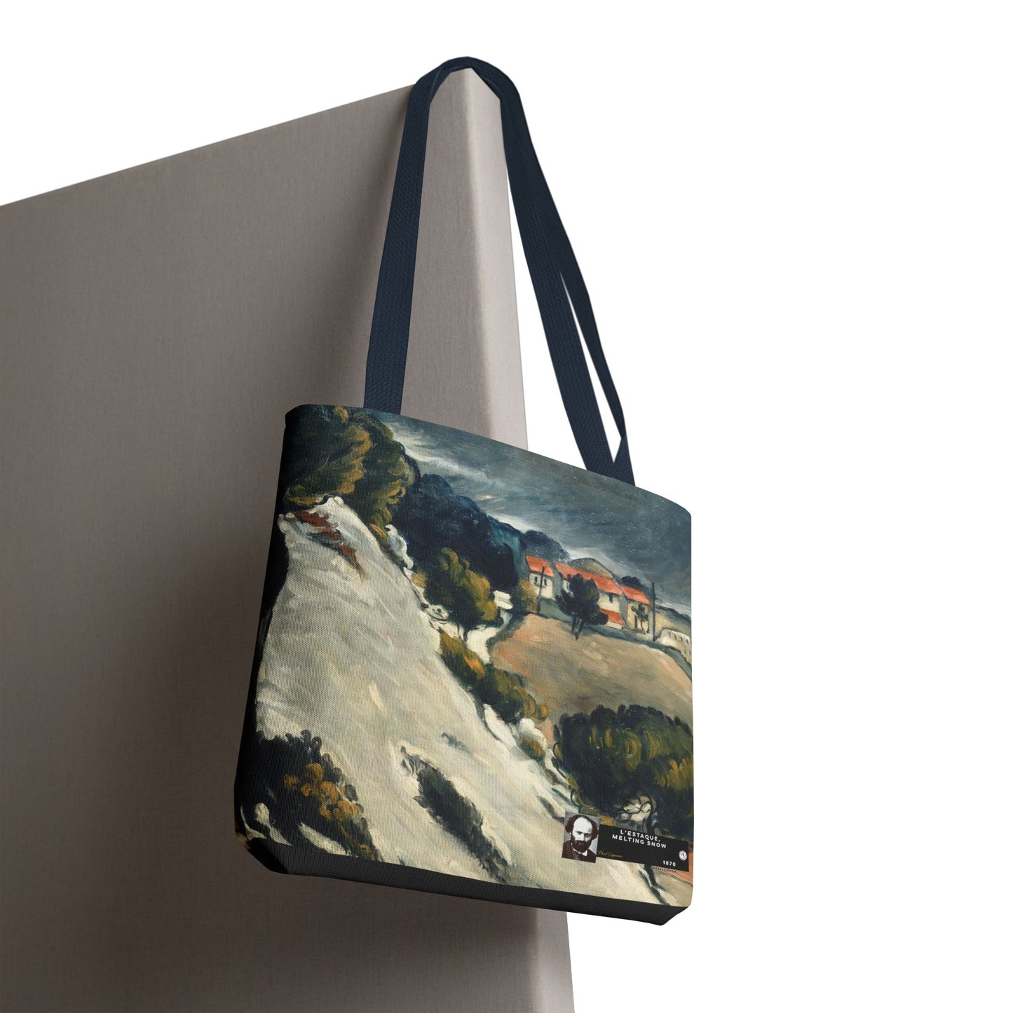 Cézanne, Paul - L’Estaque, Melting Snow (1870) - Tote Bag