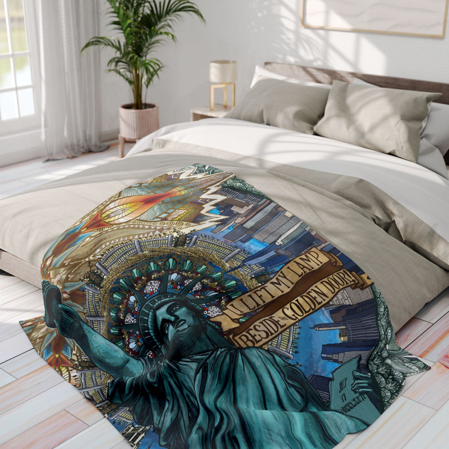 Pacio, Adam - Liberty Mandala - Arctic Fleece Blanket