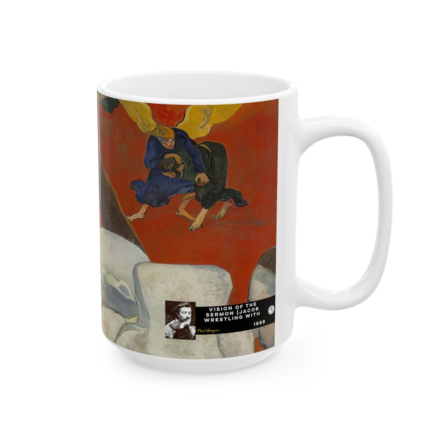 Gauguin, Paul - Vision of the Sermon (Jacob Wrestling with the Angel) (1888) - Ceramic Mug