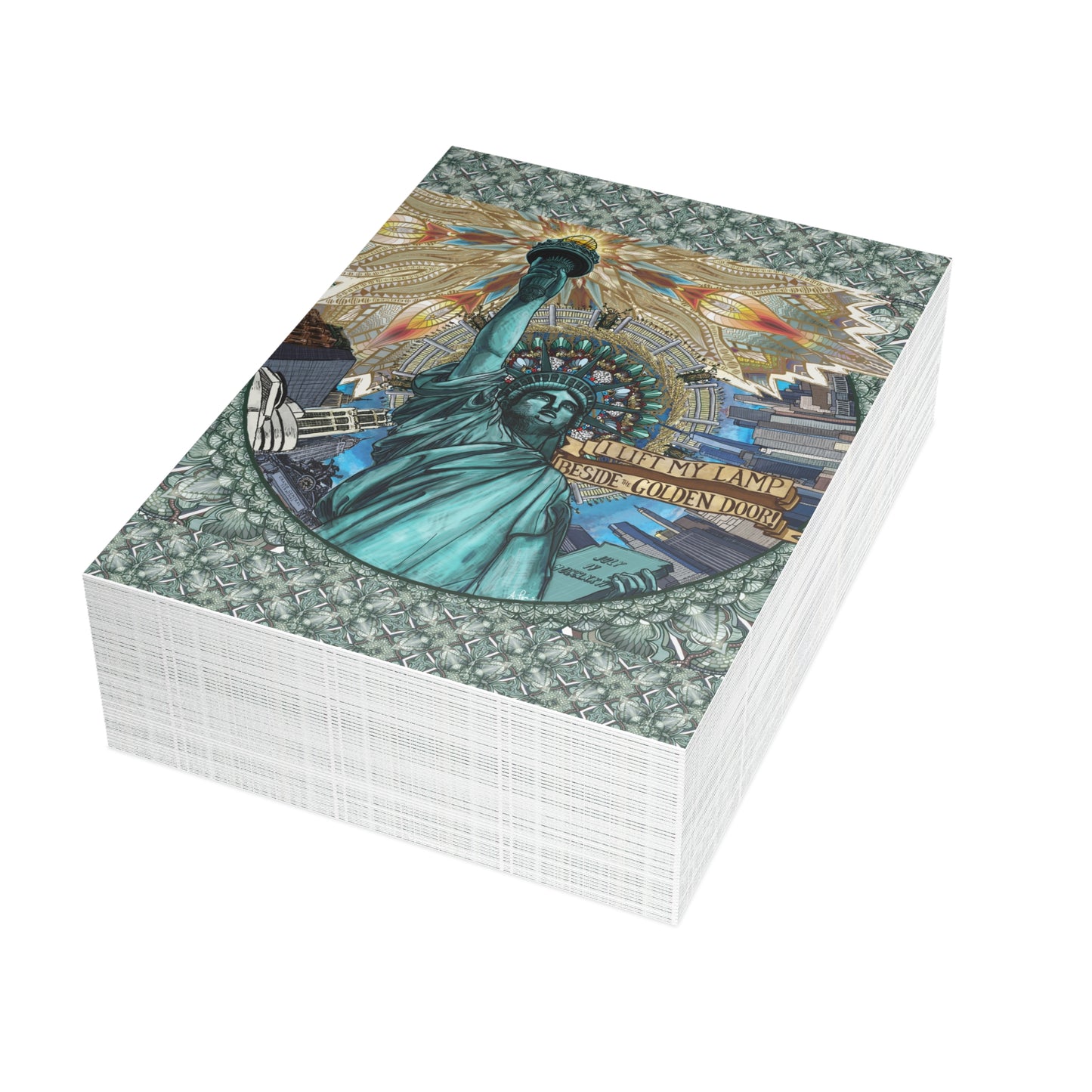 Pacio, Adam - Liberty Mandala - Postcard Bundles with Envelopes Included