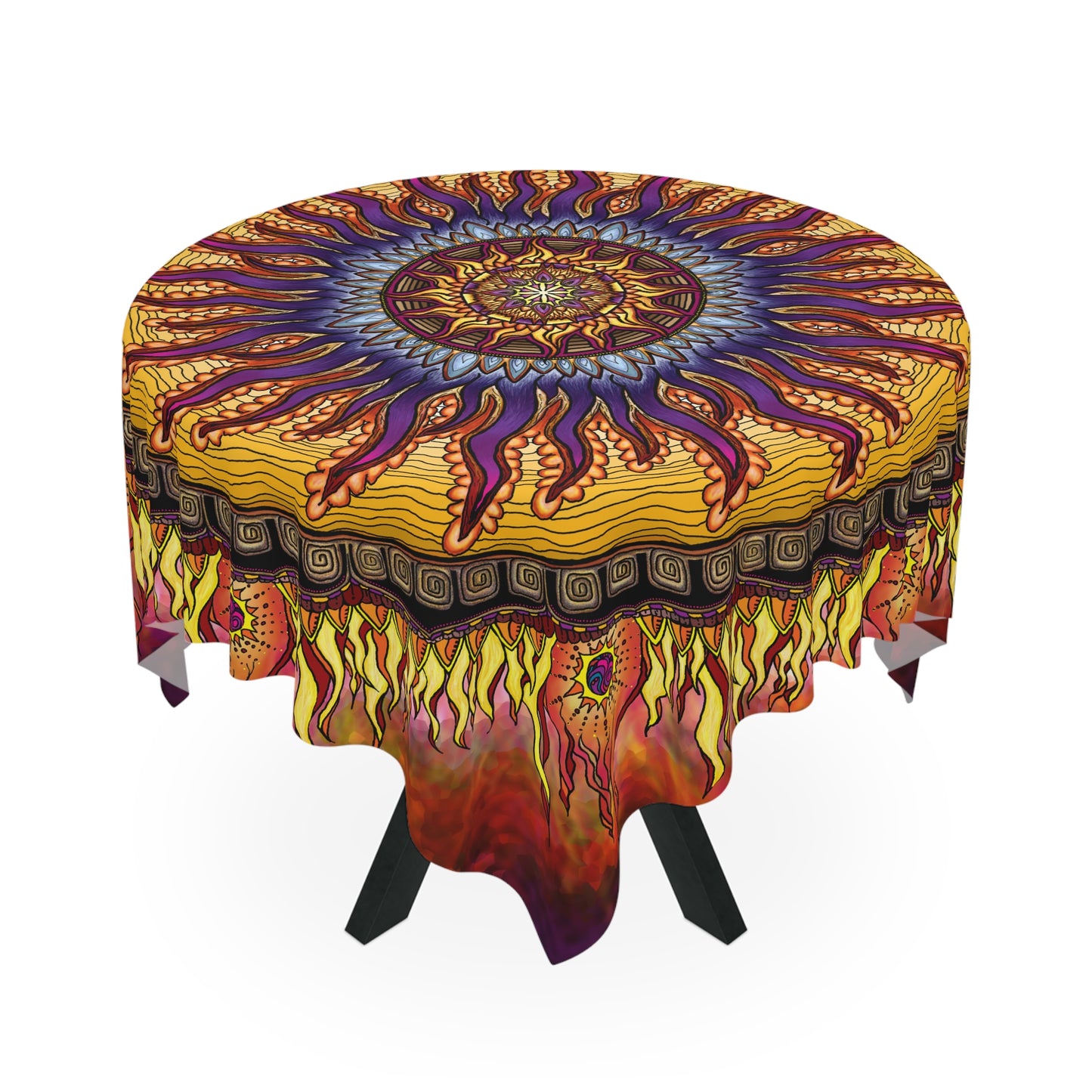 Solar Disc Mandala - Tablecloth