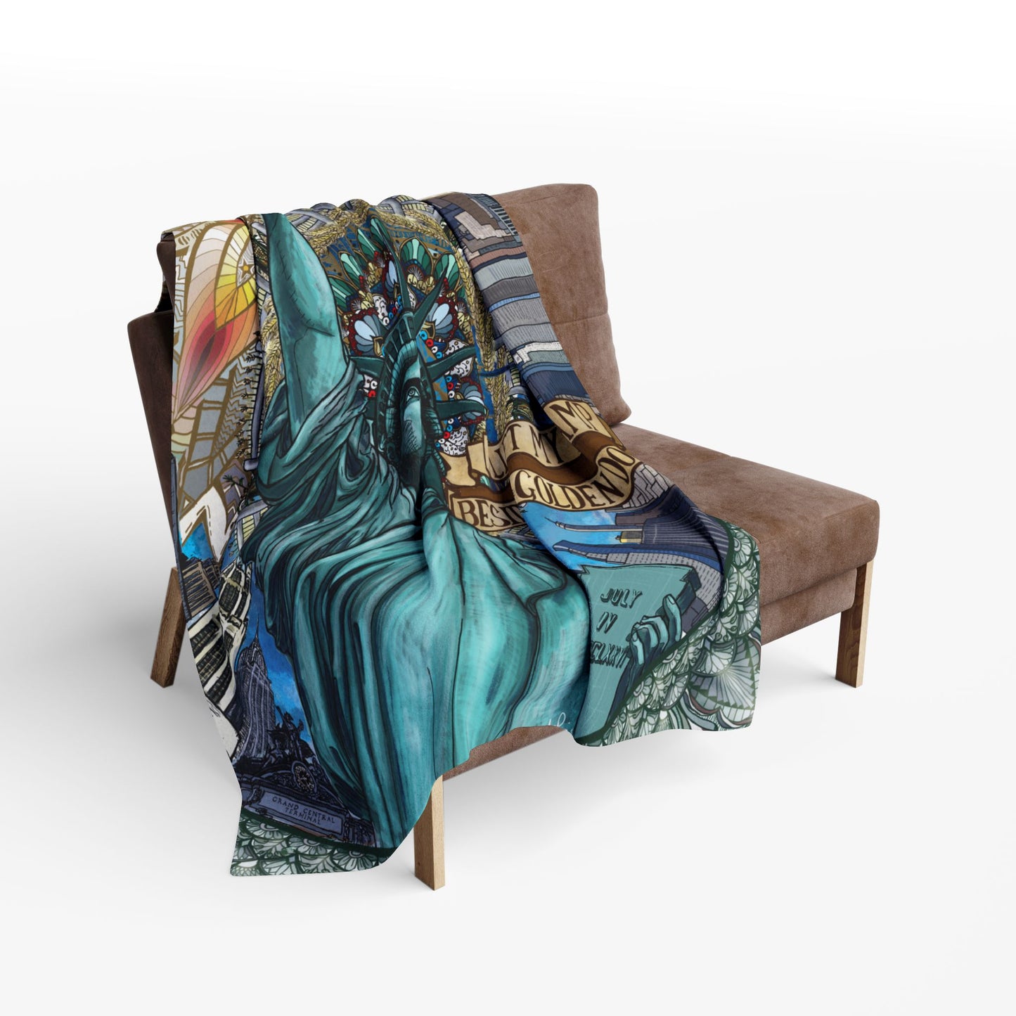 Liberty Mandala - Arctic Fleece Blanket