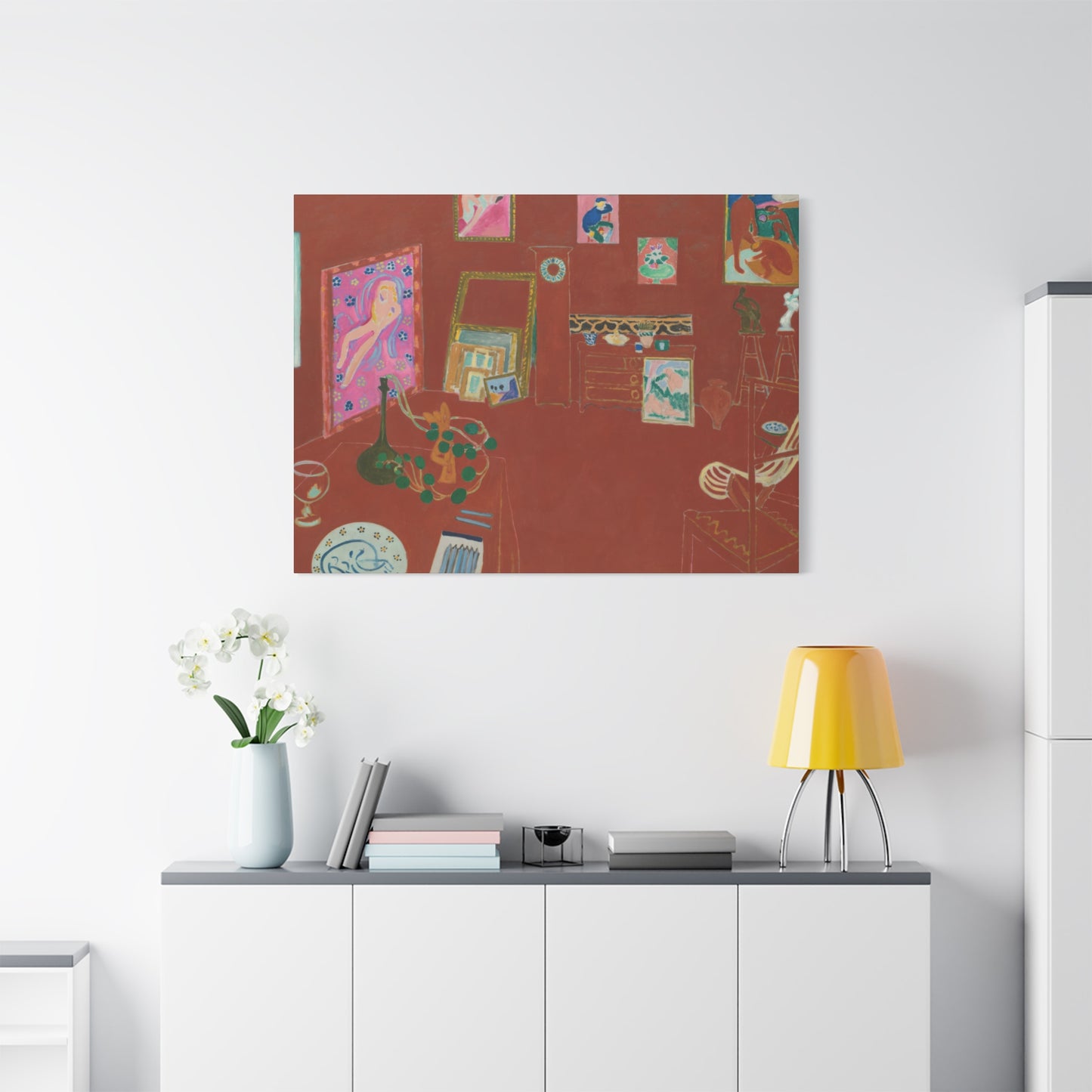 Matisse, Henri - The Red Studio (1911) - Canvas Block, unframed