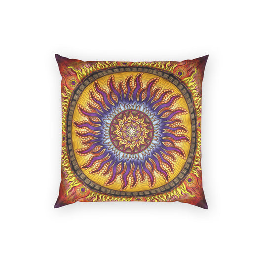 Pacio, Adam - Solar Disc Mandala - Poly Velvet Pillow