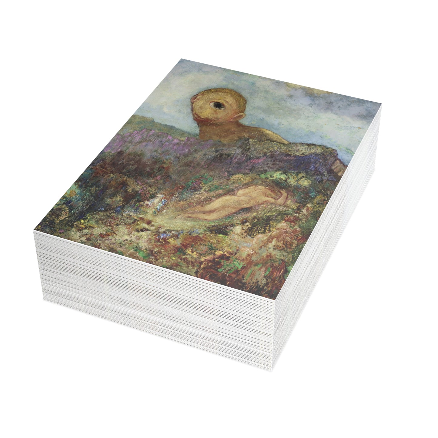 Redon, Odilon - The Cyclops (1914) - Postcard Bundles with Envelopes Included