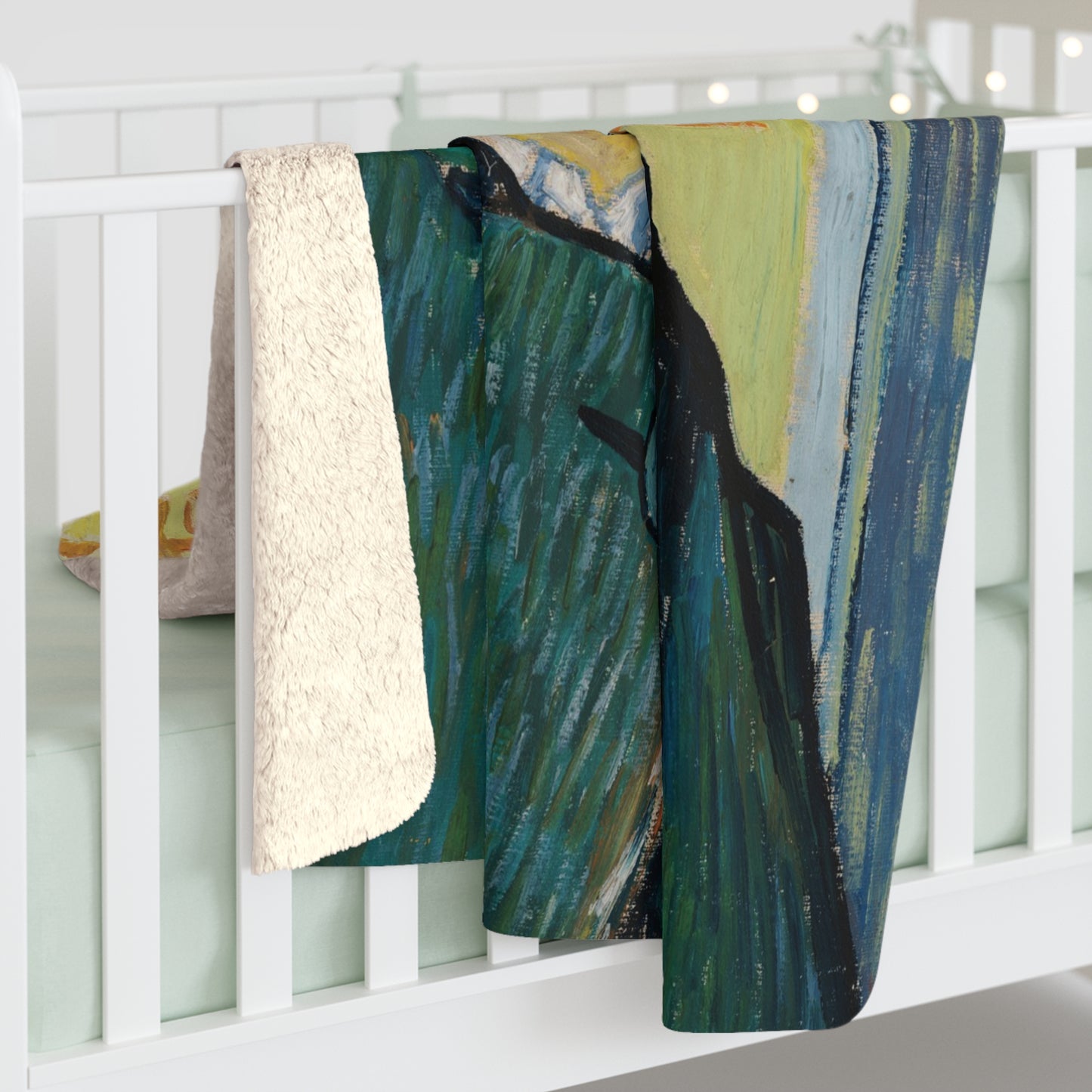 Van Gogh, Vincent - Self Portrait with Bandaged Ear (1889) - Sherpa Fleece Blanket