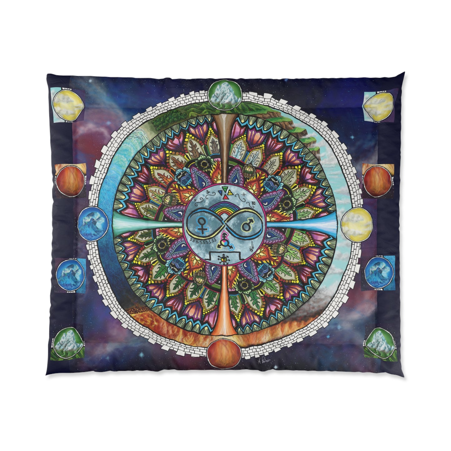 Lunar Rites Mandala - Comforter