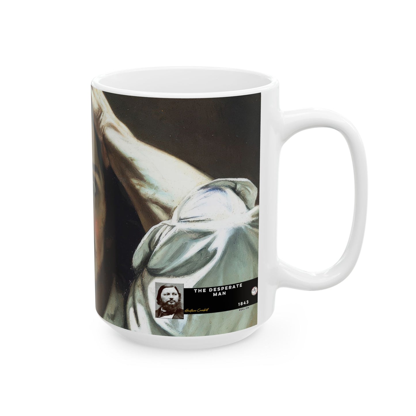 Courbet, Gustave - The Desperate Man (1843) - Ceramic Mug