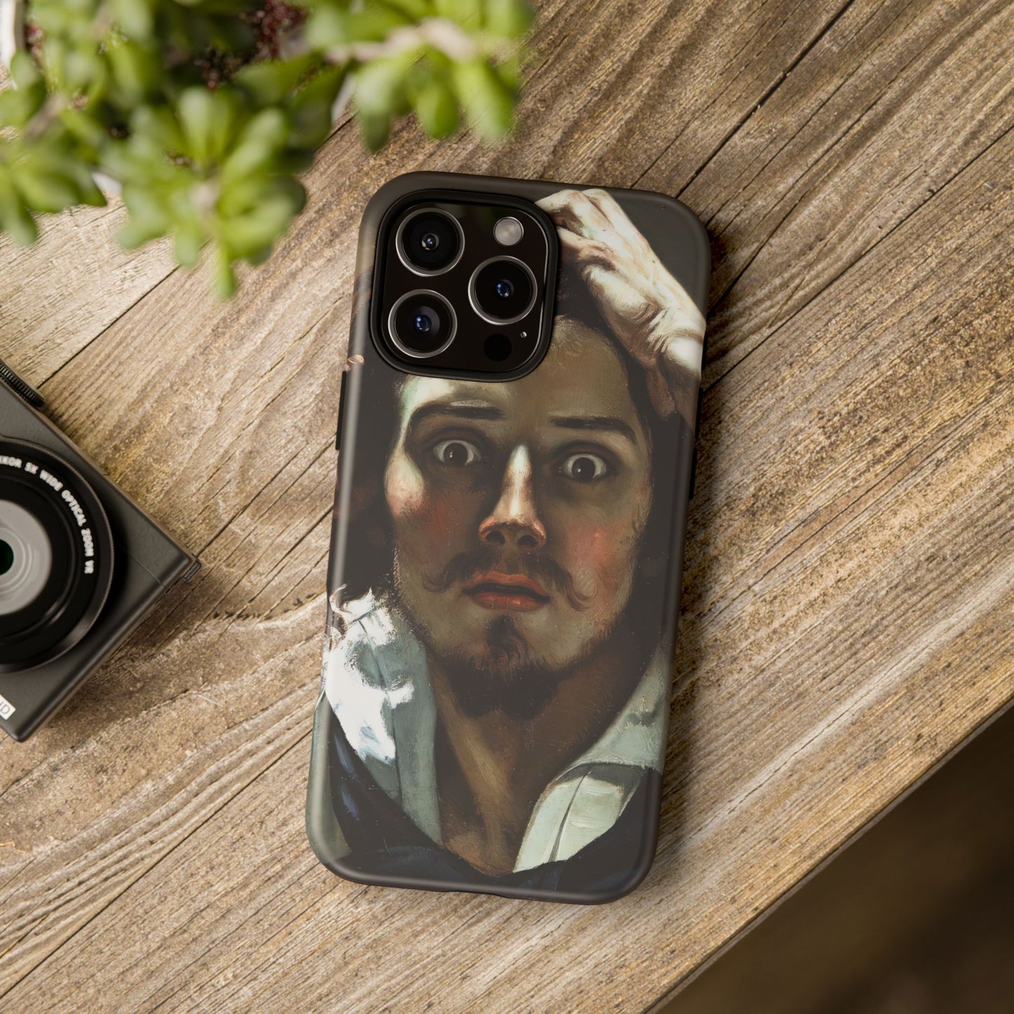 Courbet, Gustave - The Desperate Man (1843) - Tough Phone Cases