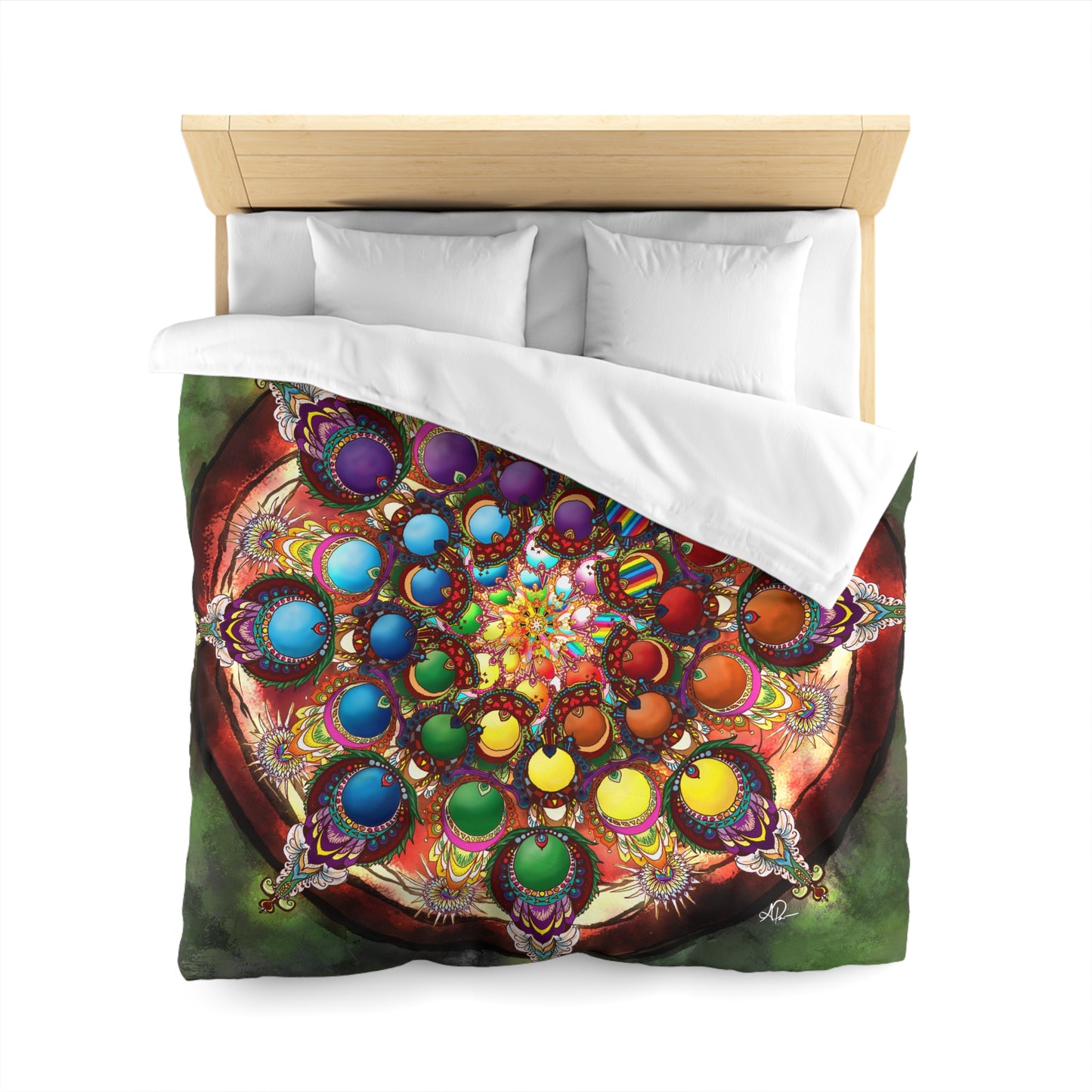 Seeds of Pride Mandala - Microfiber Duvet Cover