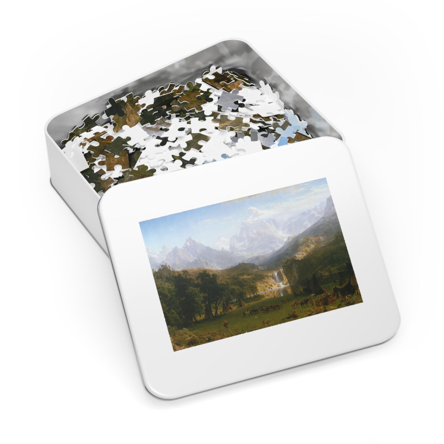 Bierstadt, Albert - The Rocky Mountains, Lander’s Peak (1863) - 1000pc Jigsaw Puzzle