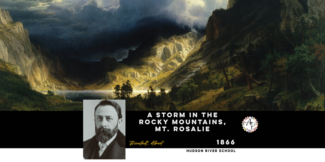 Bierstadt, Albert - A Storm in the Rocky Mountains, Mt. Rosalie (1866)