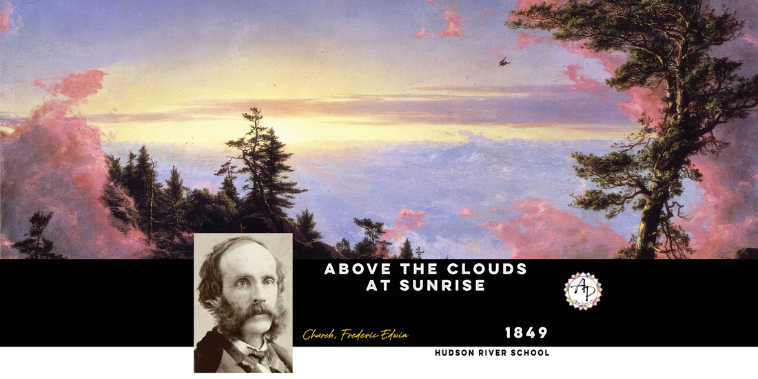 Church, Frederic Edwin - Above the Clouds at Sunrise  (1849)