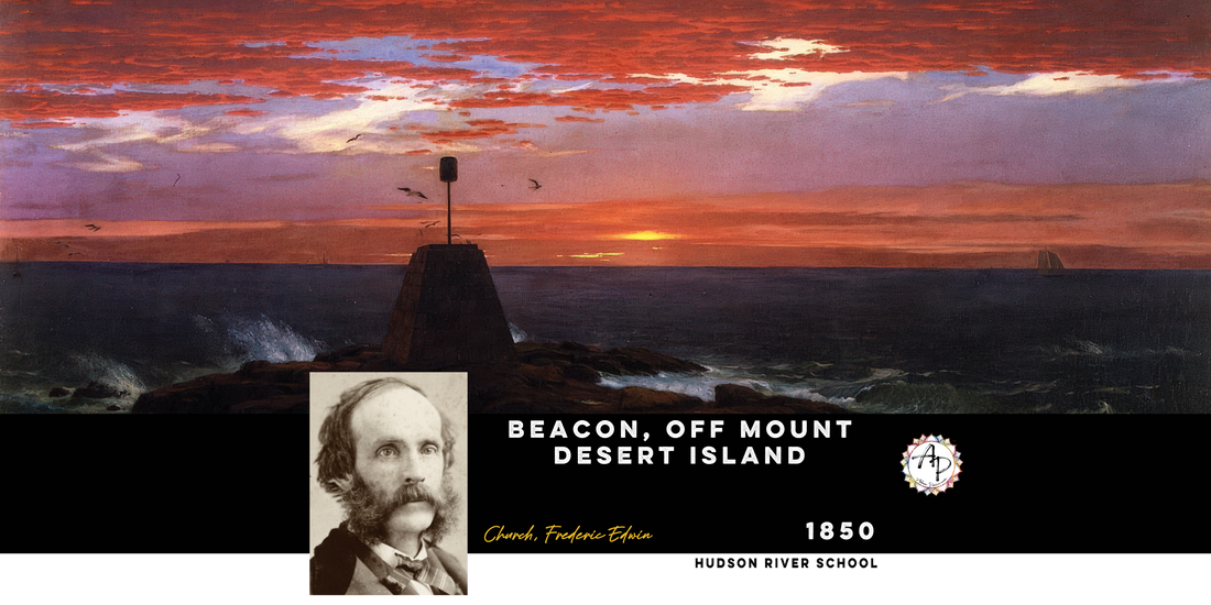Church, Frederic Edwin - Beacon, off Mount Desert Island  (1850)
