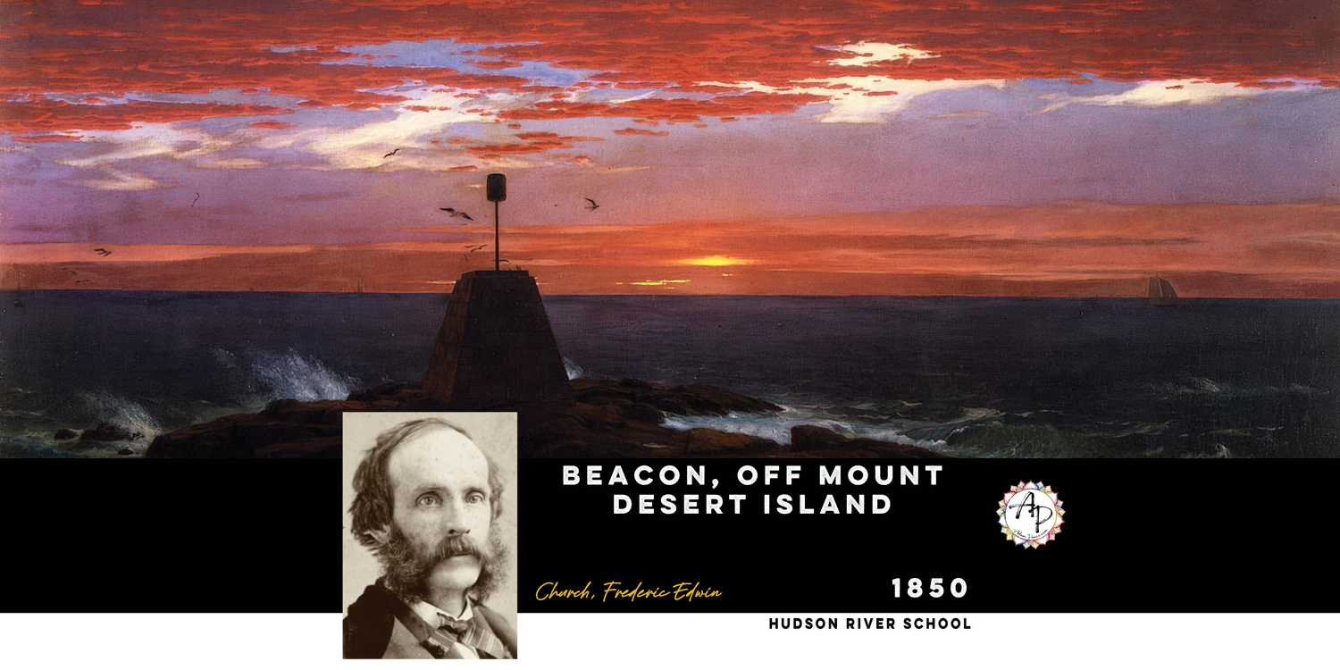 Church, Frederic Edwin - Beacon, off Mount Desert Island  (1850)