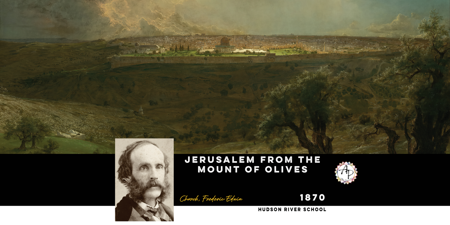 Church, Frederic Edwin -  Jerusalem from the Mount of Olives  (1870)