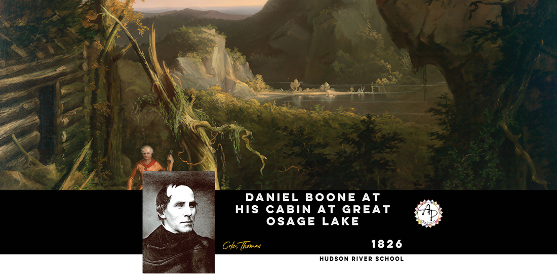Cole. Thomas - Daniel Boone at his Cabin at Great Osage Lake (1826)