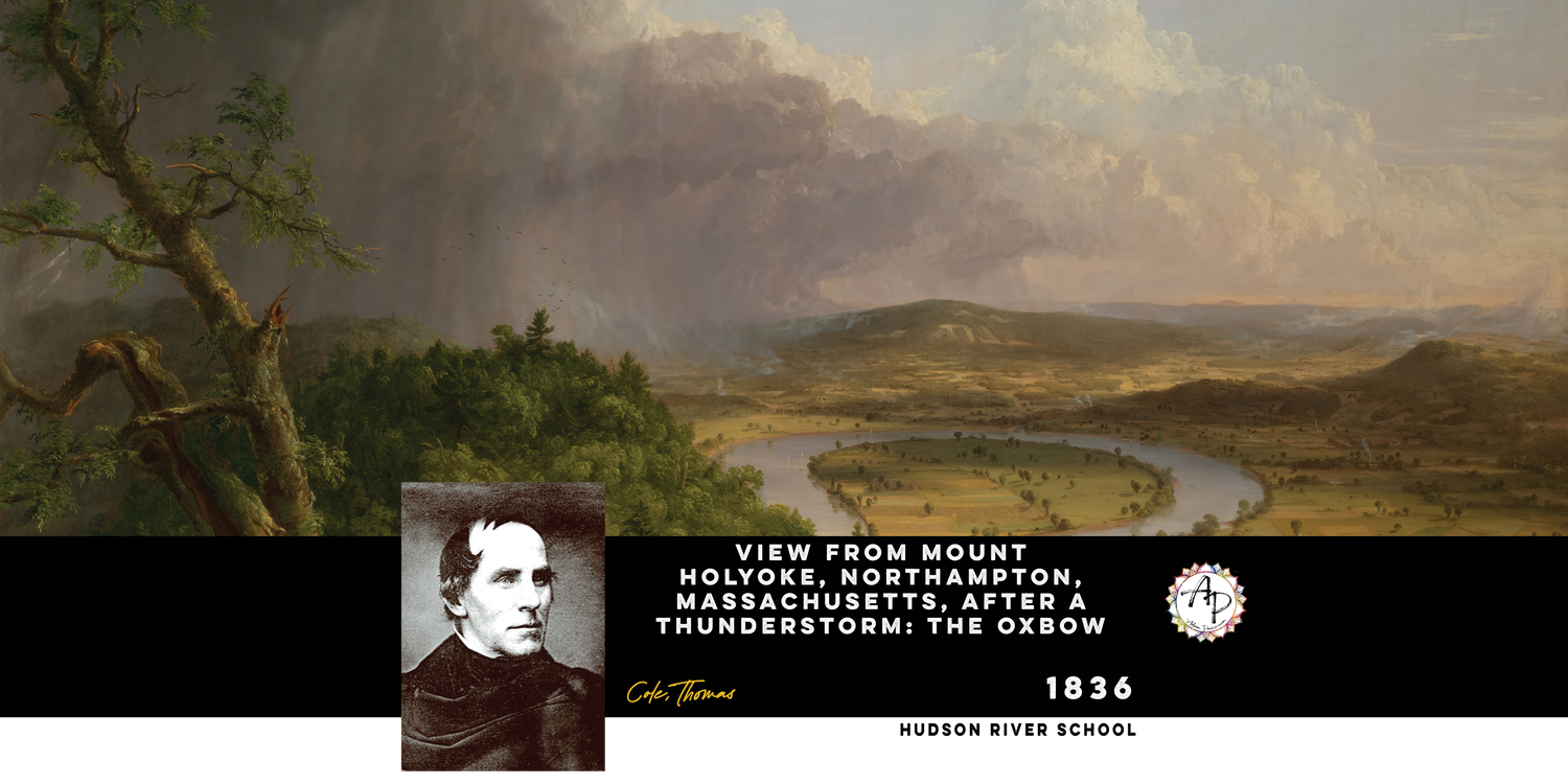 Cole. Thomas - View from Mount Holyoke, Northampton, Massachusetts, after a Thunderstorm: The Oxbow (1836)