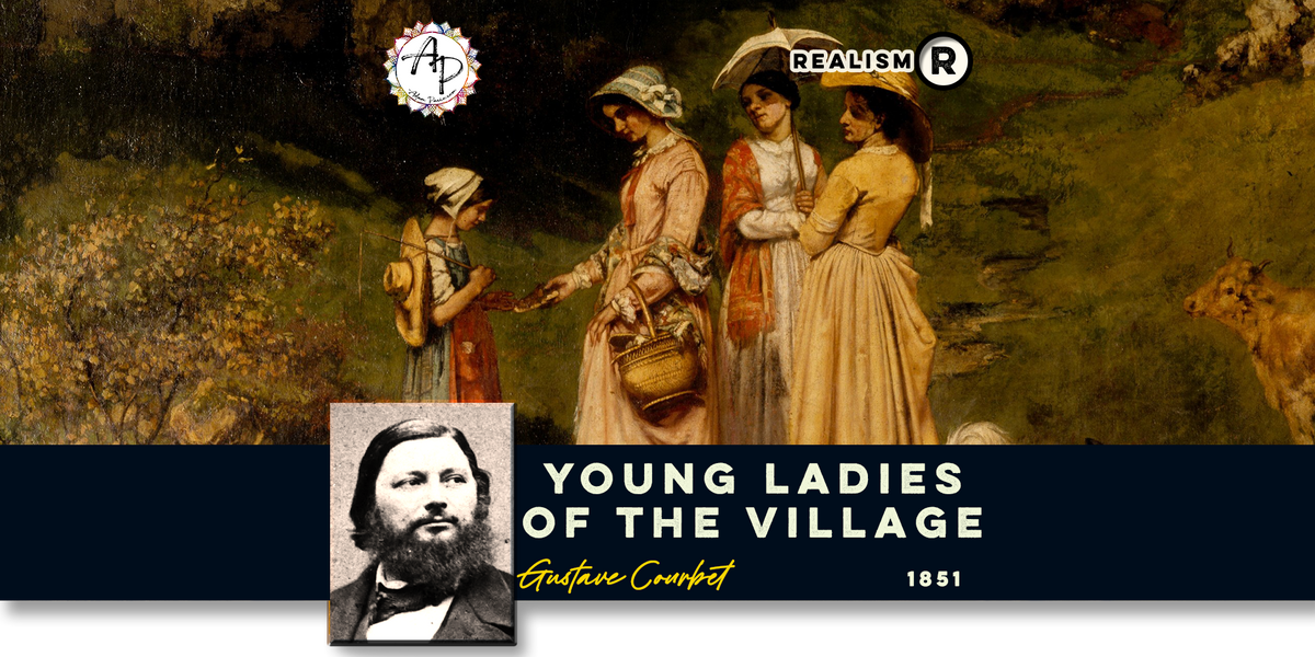 Courbet, Gustave - Young Ladies of the Village (1852)