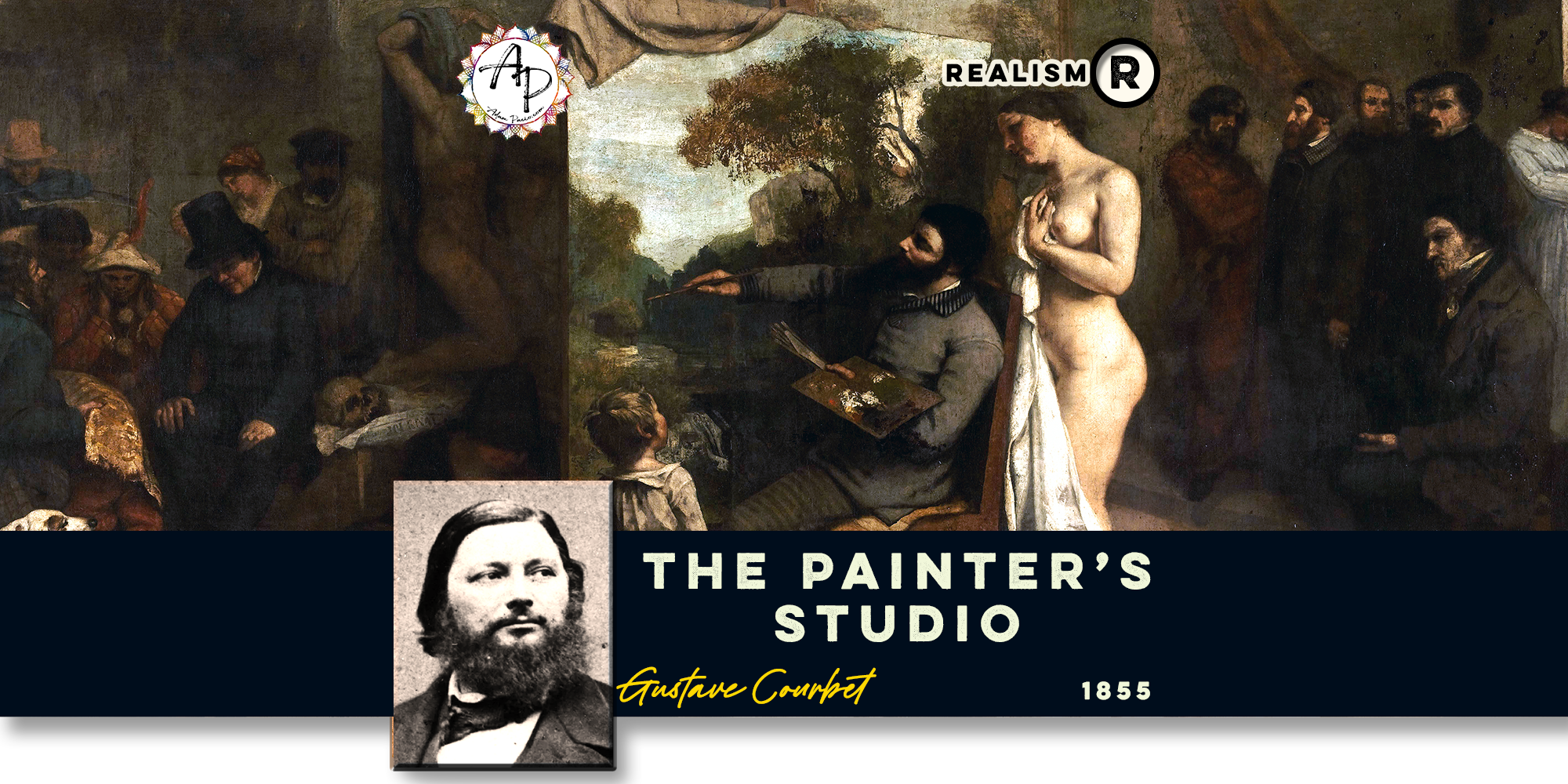 Courbet, Gustave - The Painter's Studio - 1855