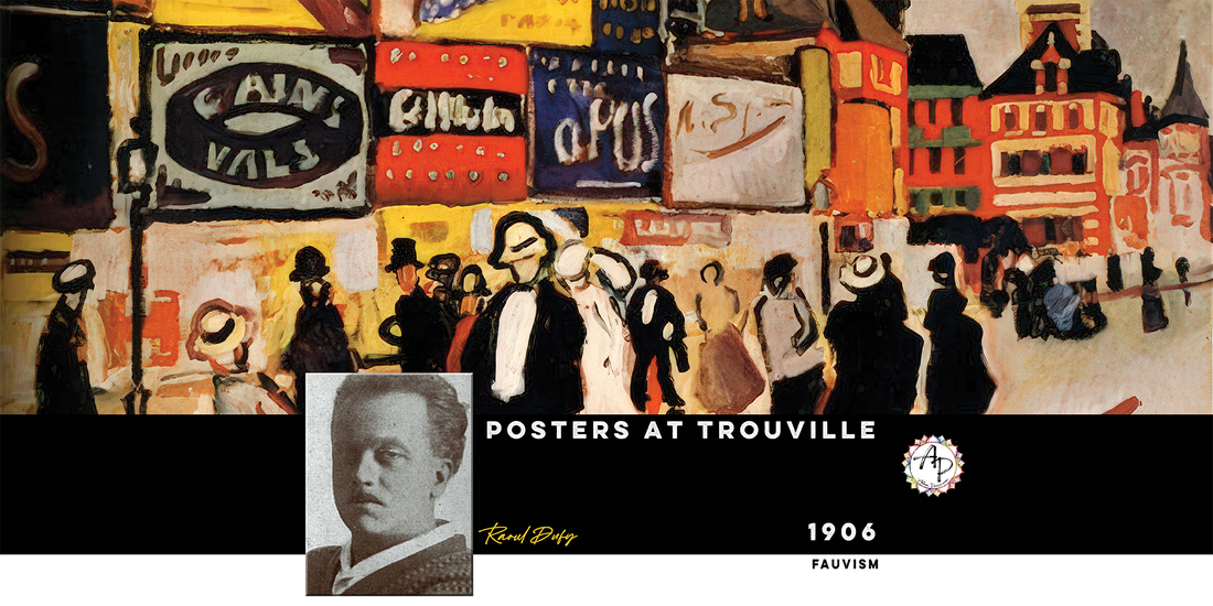 Header - Dufy, Raoul - Posters at Trouville (1906)