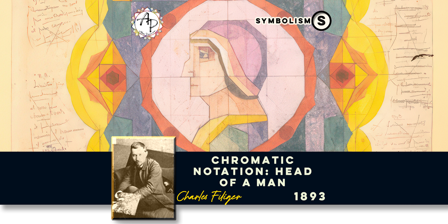 Header - Filiger, Charles - Chromatic Notation: Head of a Man (1893)