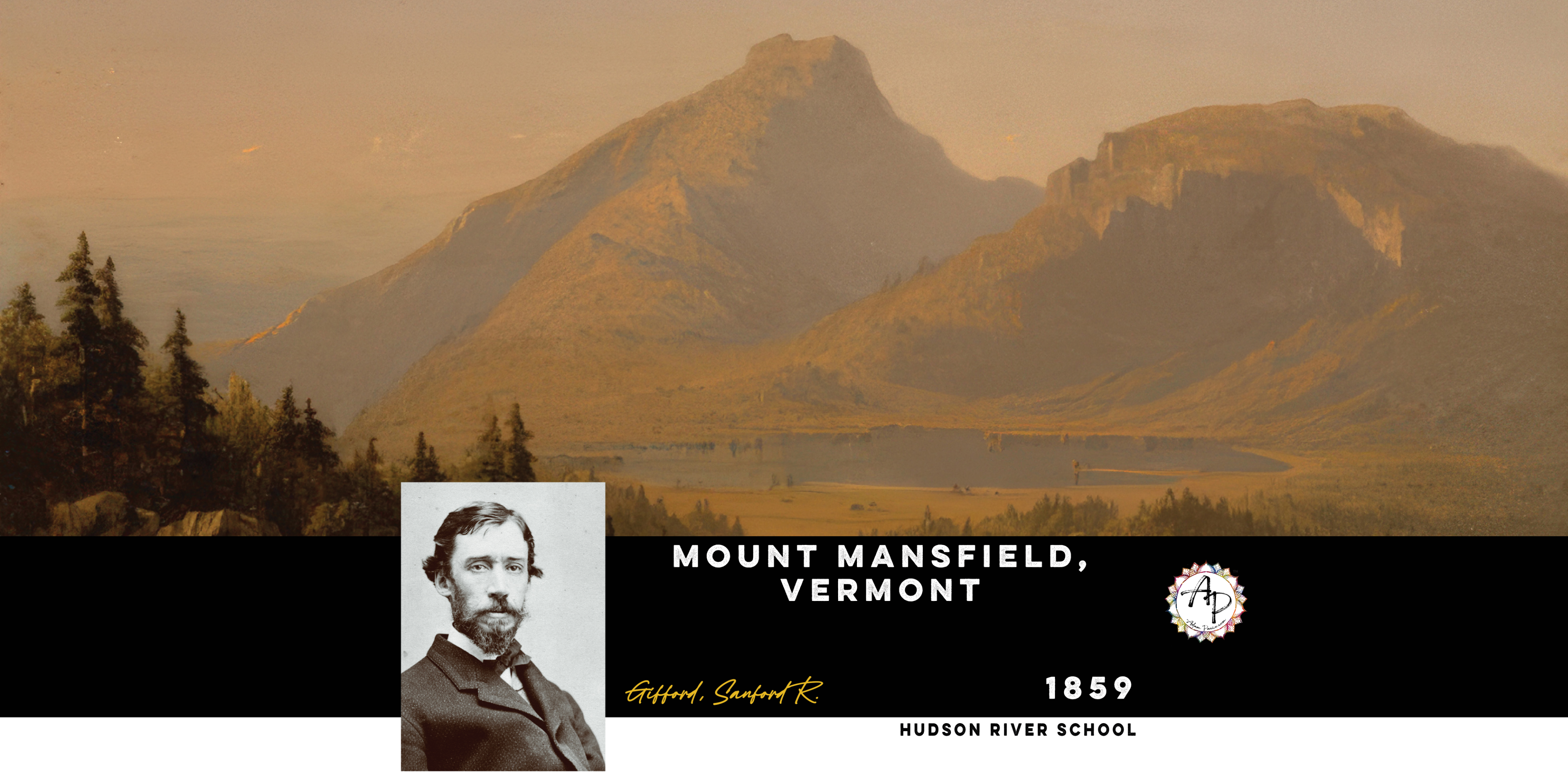 Gifford, Sanford Robinson - Mount Mansfield, Vermont  (1859)