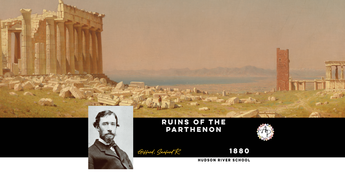 Gifford, Sanford Robinson - Ruins of the Parthenon  (1880)
