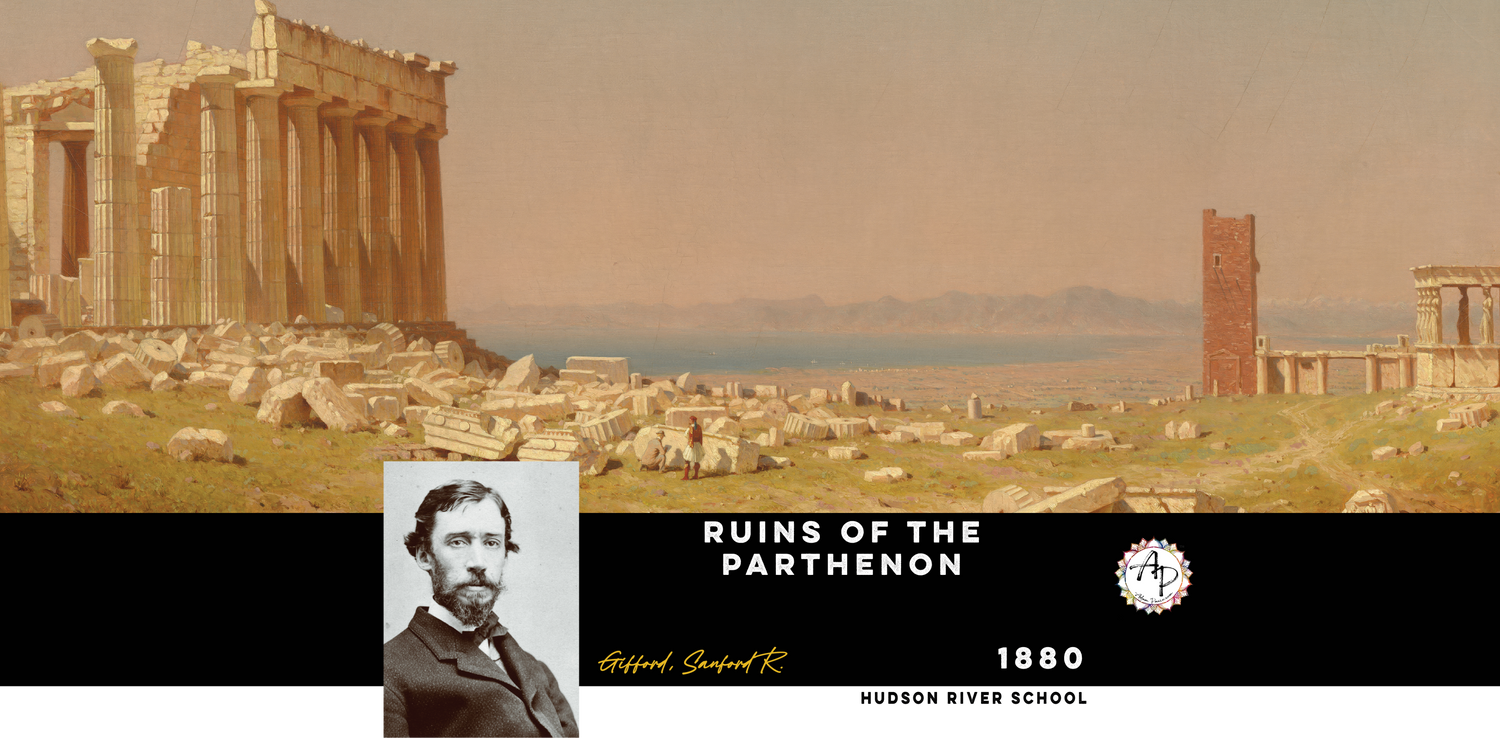 Gifford, Sanford Robinson - Ruins of the Parthenon  (1880)